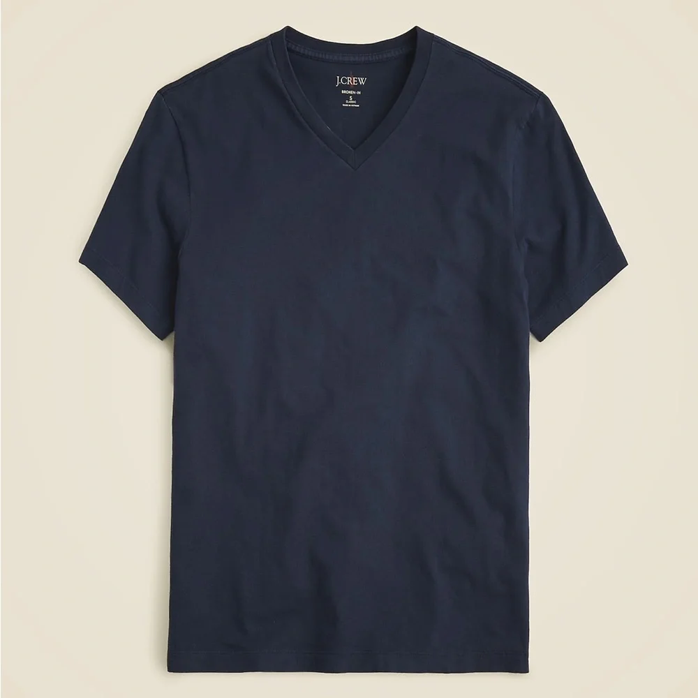 J Crew GRAY Tall Broken-in V-neck T-shirt CI178